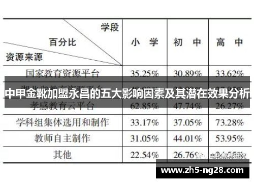 中甲金靴加盟永昌的五大影响因素及其潜在效果分析